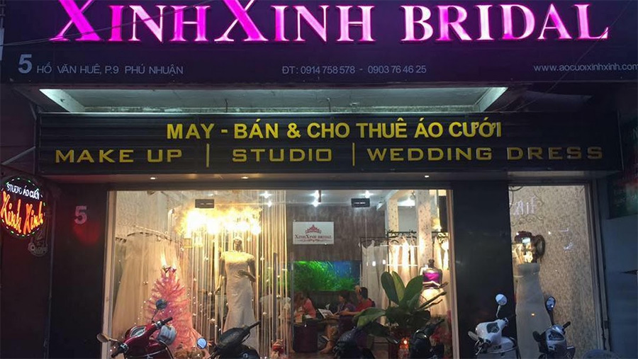Cửa hàng Xinh Xinh Bridal sang trọng