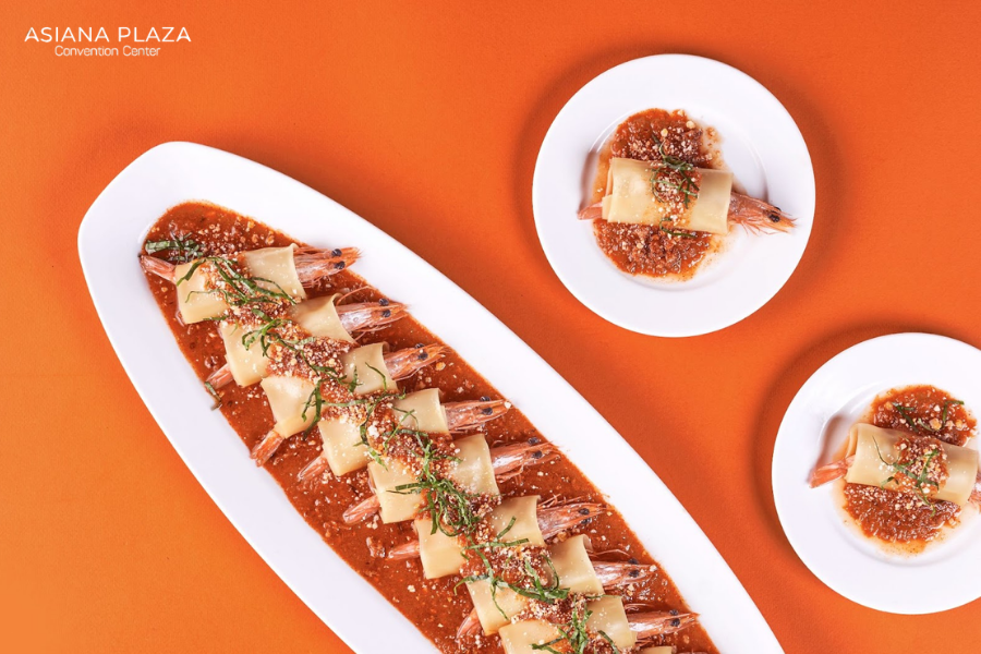 Tôm Lasagna xốt bò bằm