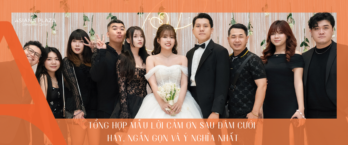 Lời cảm ơn sau đám cưới