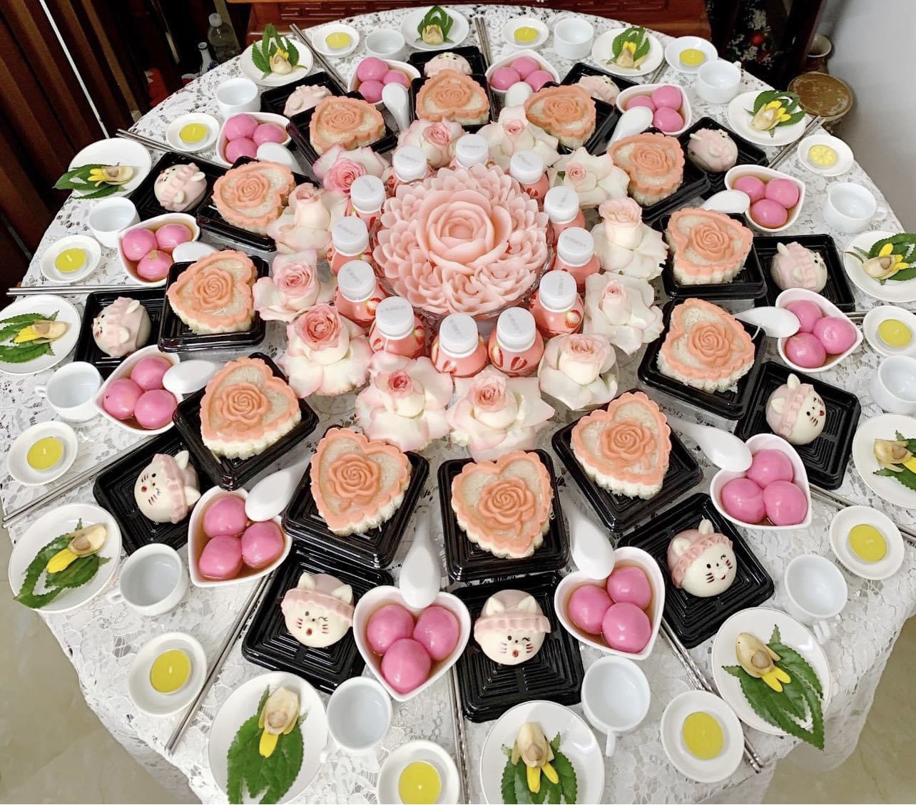 Mâm cúng thôi nôi bé