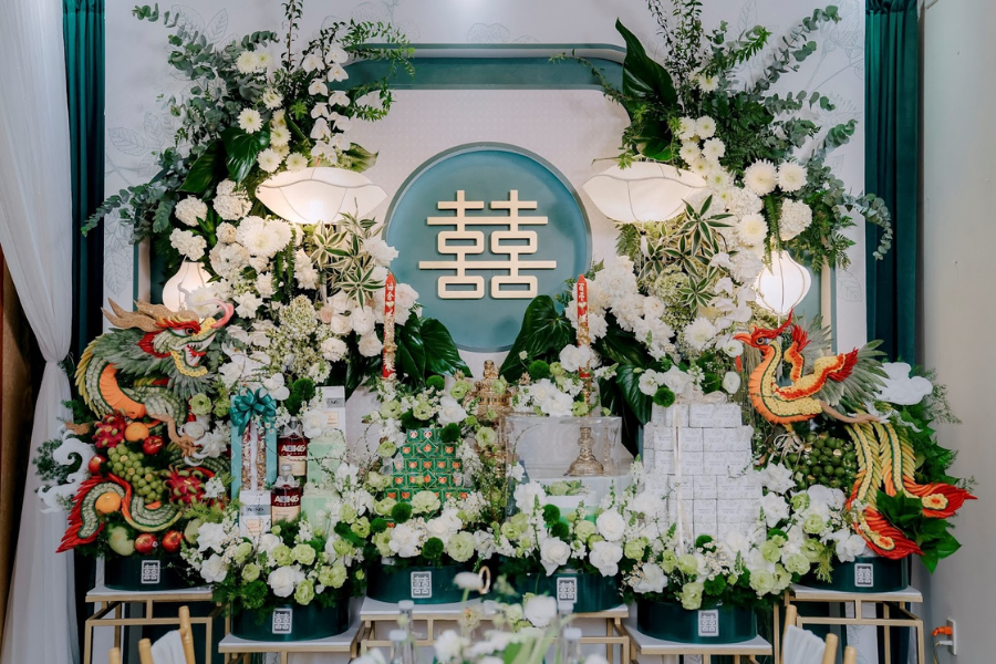 Chuẩn bị mâm sính lễ