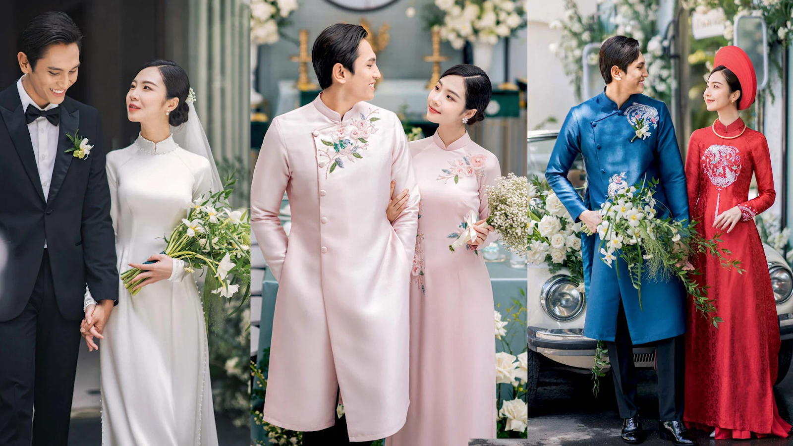 áo dài lễ gia tiên truyền thống