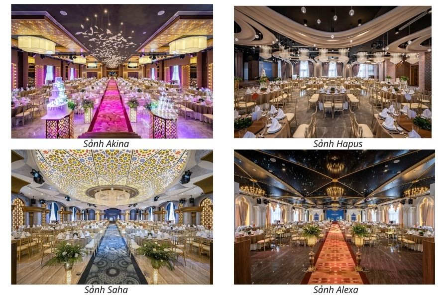 các sảnh cưới tại Asiana Plaza