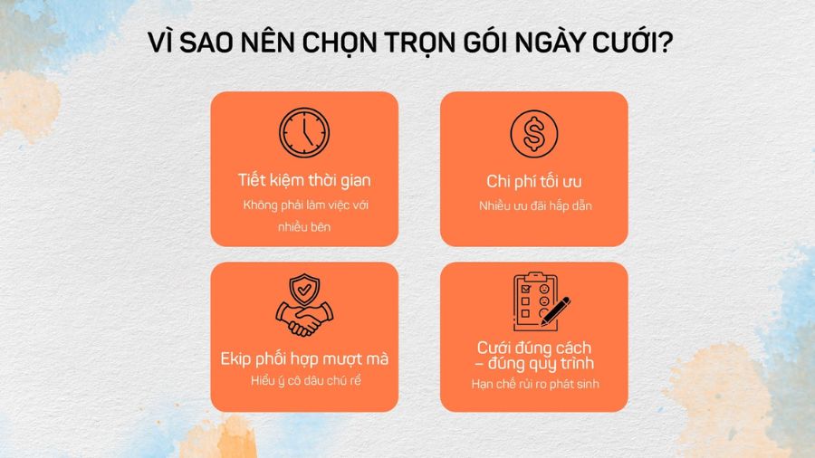 Lợi ích combo trọn gói cưới