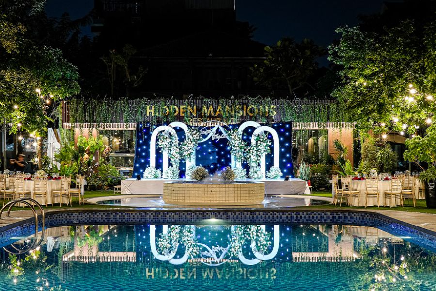 Không gian tiệc cưới sang trọng