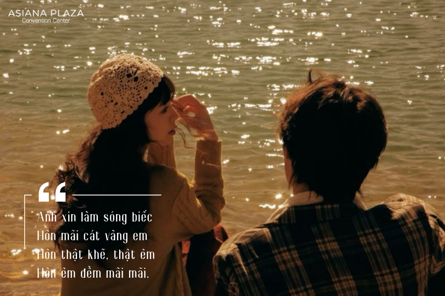 Ánh mắt tình yêu ngọt ngào của cặp đôi