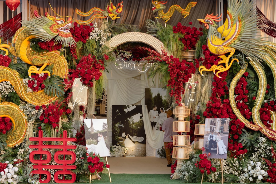 Trang trí cổng cưới đẹp