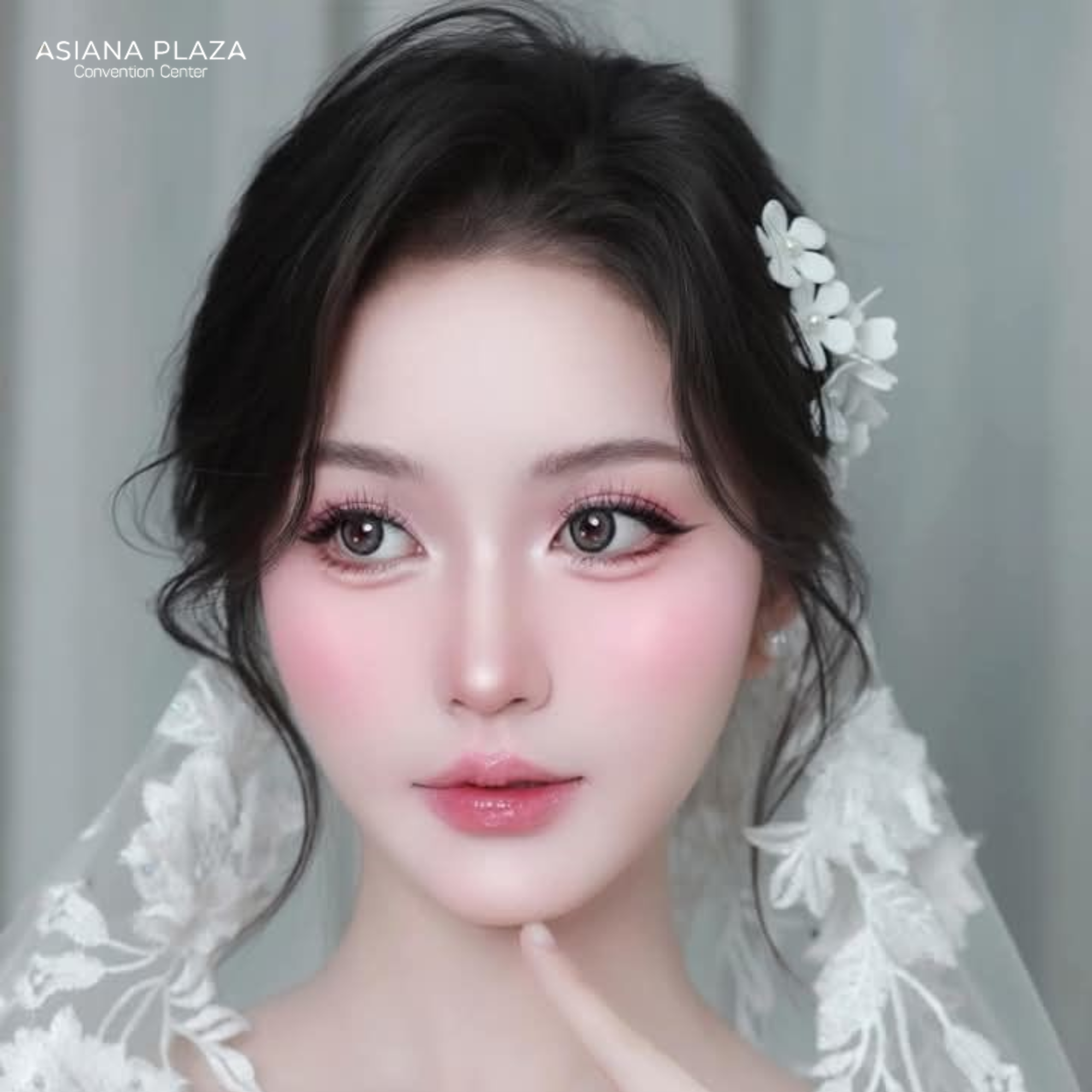 kiểu tóc dễ thương cho cô dâu