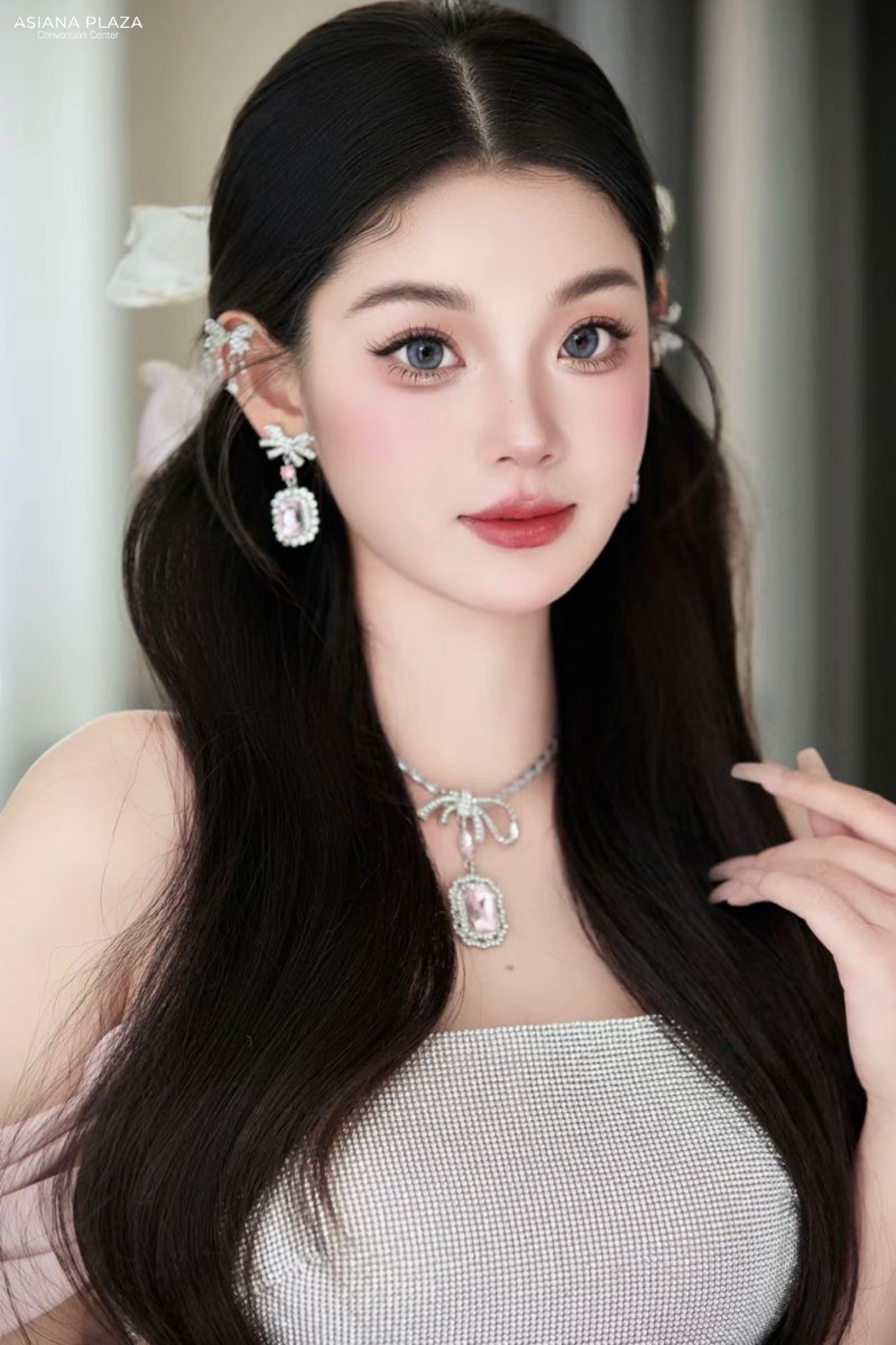kiểu tóc dễ thương cho cô dâu