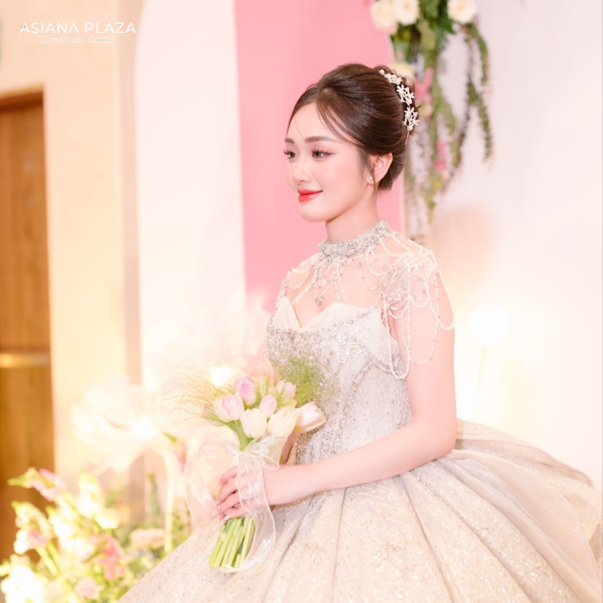 tóc cho cô dâu đơn giản
