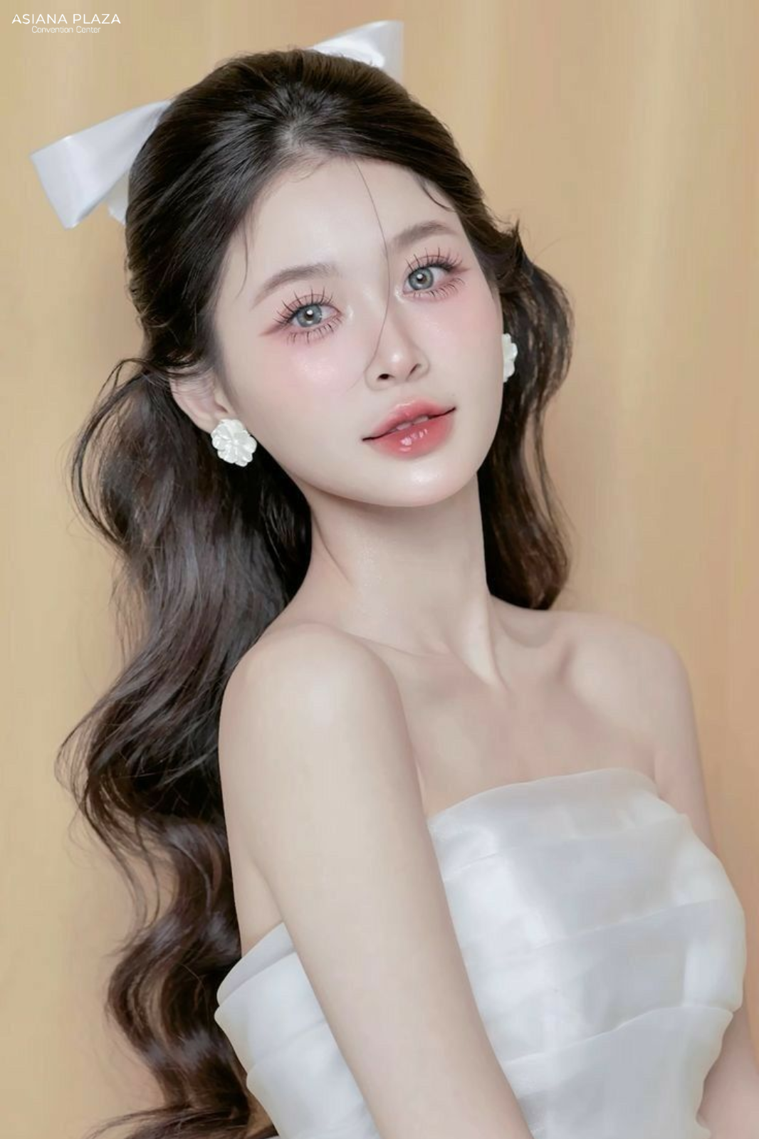 tóc xoăn sóng nước cô dâu