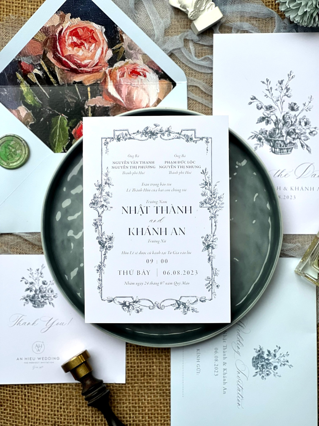 mẫu thiệp cưới thanh lịch