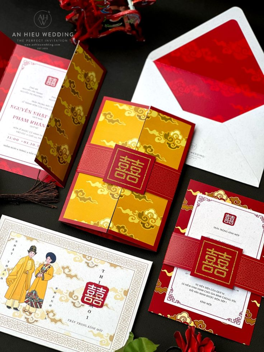 mẫu thiệp cưới truyền thống