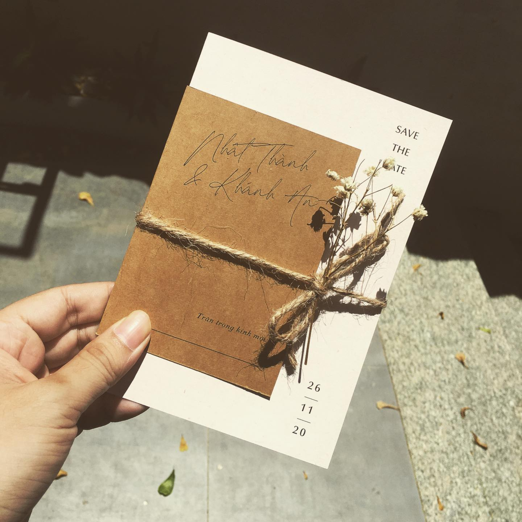 mẫu thiệp cưới vintage
