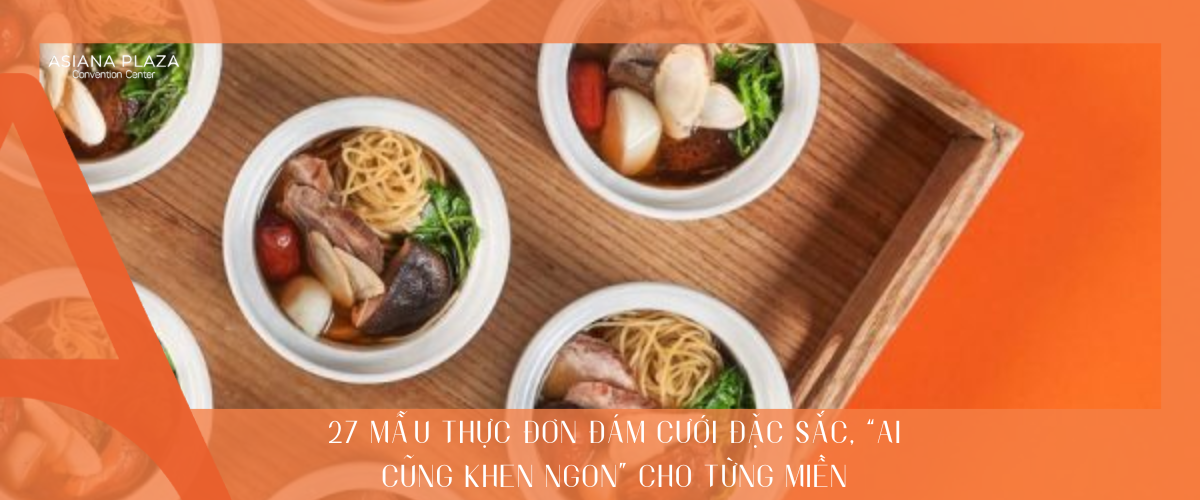 thực đơn cưới