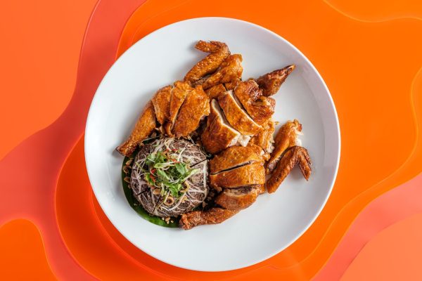 Gà quay chả đùmthơm ngon