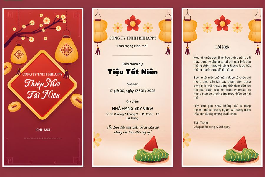  lưu ý viết thư mời tất niên