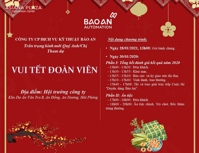 giấy mời tất niên truyền thống