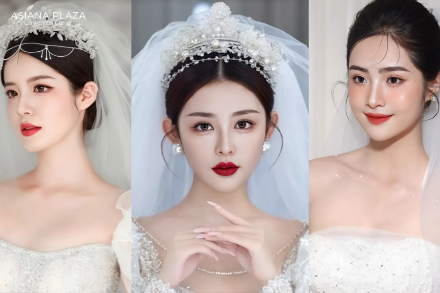 Layout cô dâu tone Trung Quốc