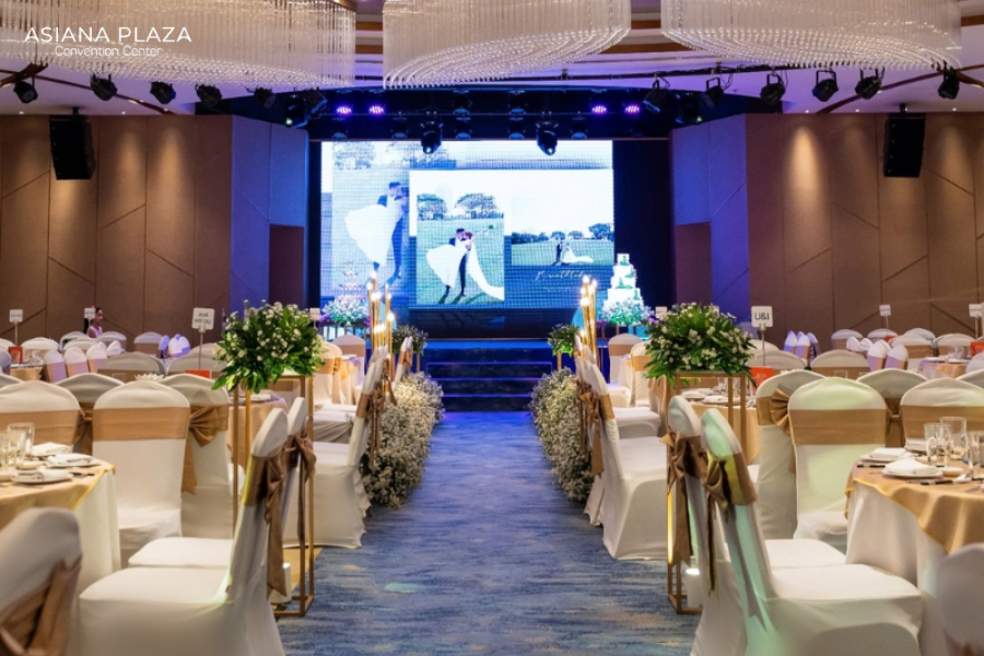 Không gian tiệc cưới sang trọng