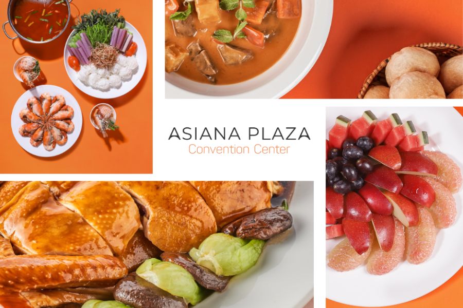 Thực đơn Asiana Plaza phong phú