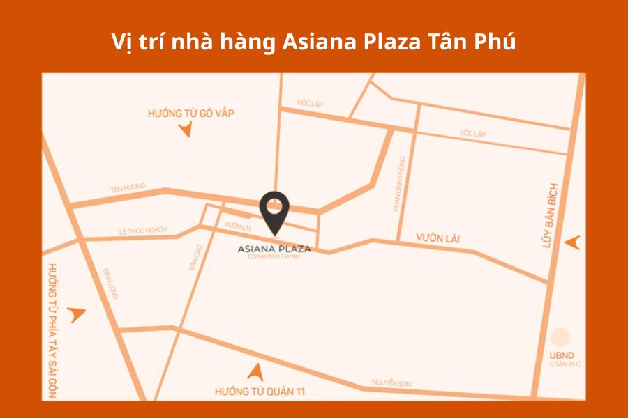 Vị trí Asiana Plaza Tân Phú