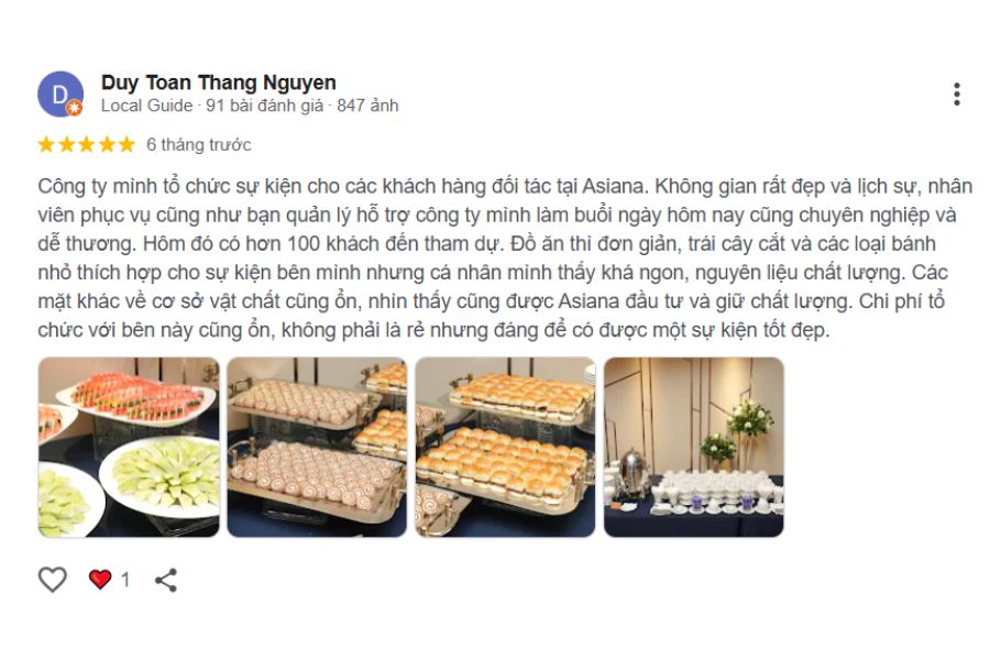 Trải nghiệm Asiana Plaza Bình Thạnh