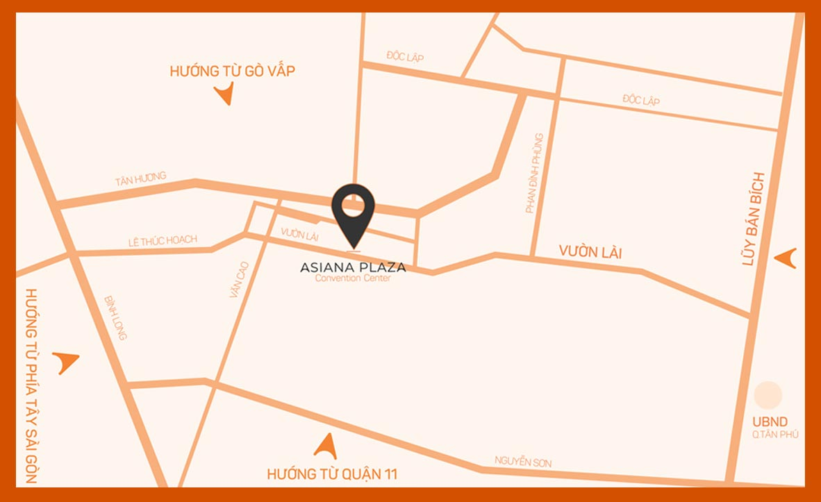 Vị trí Asiana Plaza Tân Phú