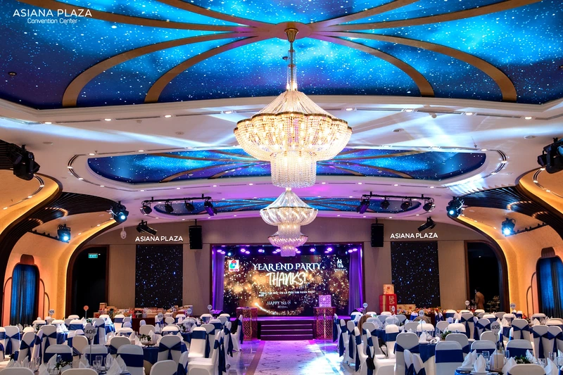 Asiana Plaza Tân Phú sở hữu 8 sảnh tiệc với nhiều lựa chọn về diện tích và phong cách