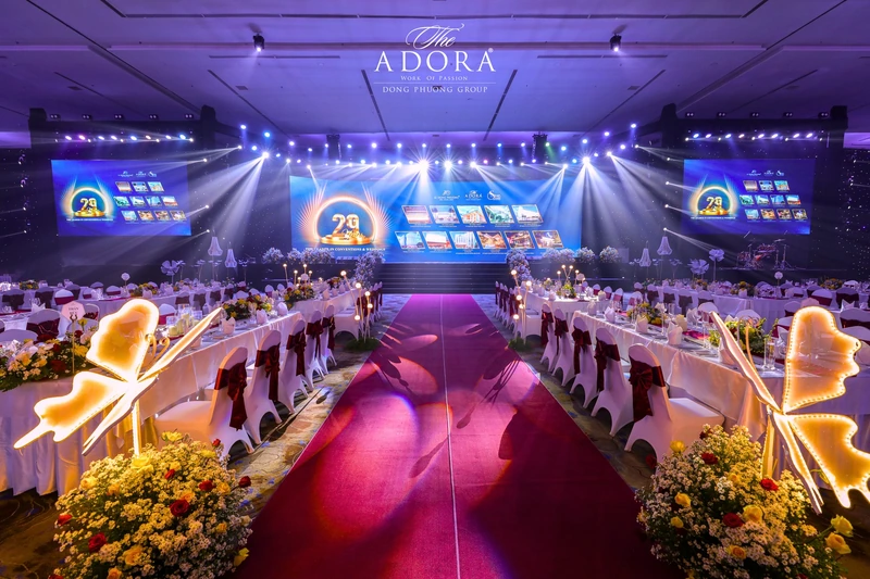 The ADORA  có nhiều sảnh hiện đại cho tiệc doanh nghiệp (Nguồn: Internet)