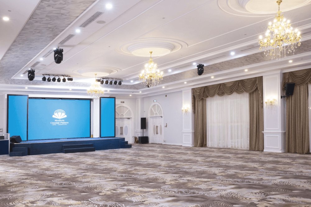 Sảnh tiệc tại MerPerle Crystal Palace Phú Mỹ Hưng (Nguồn ảnh: Internet)